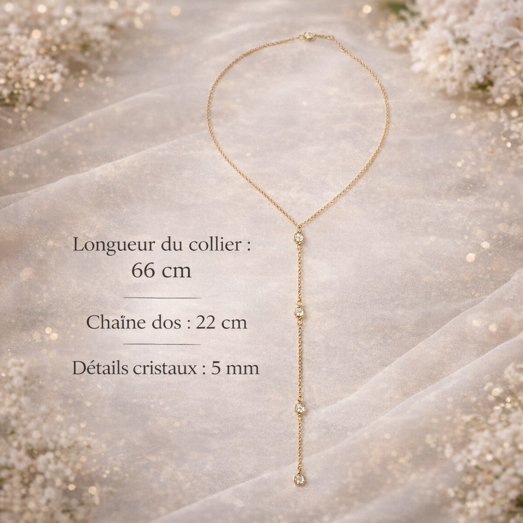 Collier de Dos Élégance Dorée – Brille cet été ✨[précommande]